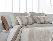 Edredón bouti doble relleno Jacquard Allure color Oro o Perla