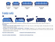 Funda para sofá 1 plaza Brick goma ancha