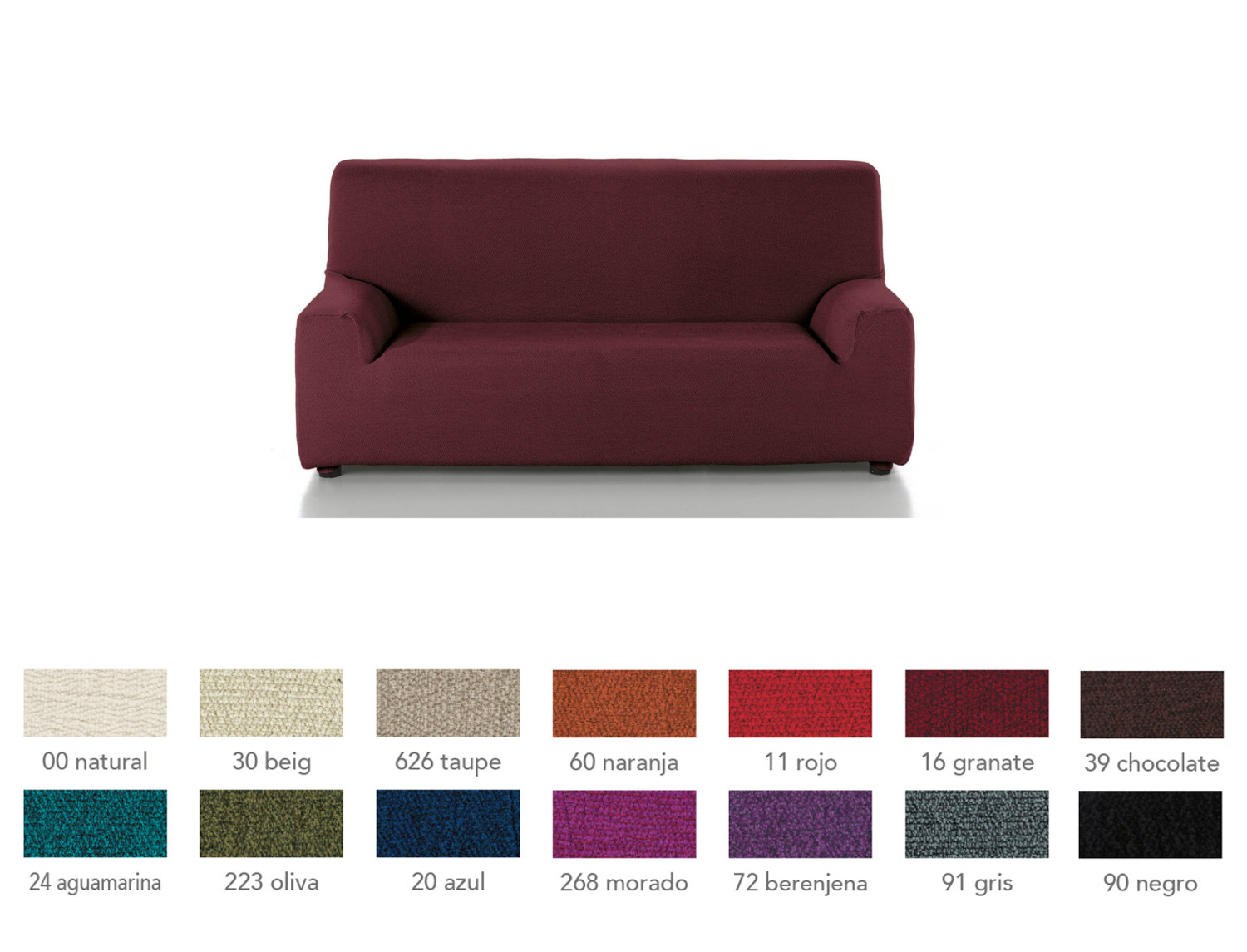 Cañete Funda para sofá 4 plazas Enzo gomas inferiores y espumas