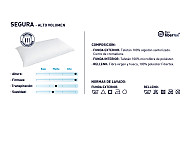 Almohada Segura Alto Volumen. Firmeza Muy Alta