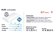 Almohada Alba Antiácaros. Firmeza Alta