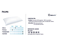 Almohada plumón Palma. Firmeza Baja