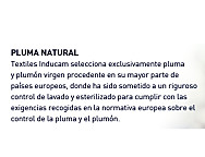 Almohada plumón Palma. Firmeza Baja