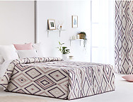 Edredón Conforter Zafra color Azul, Beige o Lila