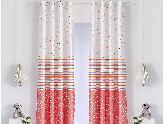 Confecciones Paula - Cortina Cenefas franjas.