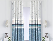 Cortina Cenefas franjas.