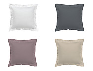 Pack 2 cojines 100% Algodón Orgánico 300 hilos doble pespunte Qutun