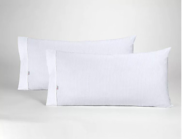 Estelia - Almohadón Estelia Combi 300 Hilos 100% Algodón color Blanco Listado