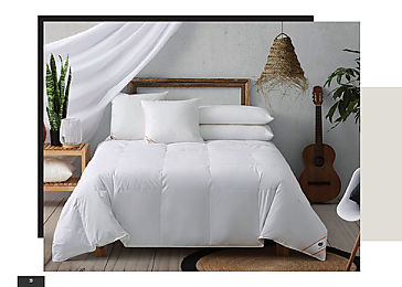 Duvedecor - Edredón nórdico plumón reciclado Boreal Oferta fin de existencias 