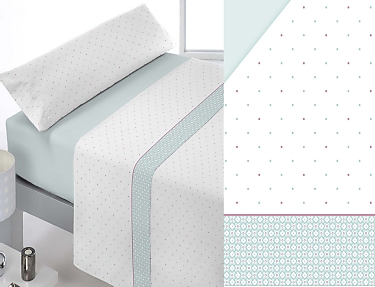 Reig Marti - Juego de cama Passy color Verde Oferta últimas unidades