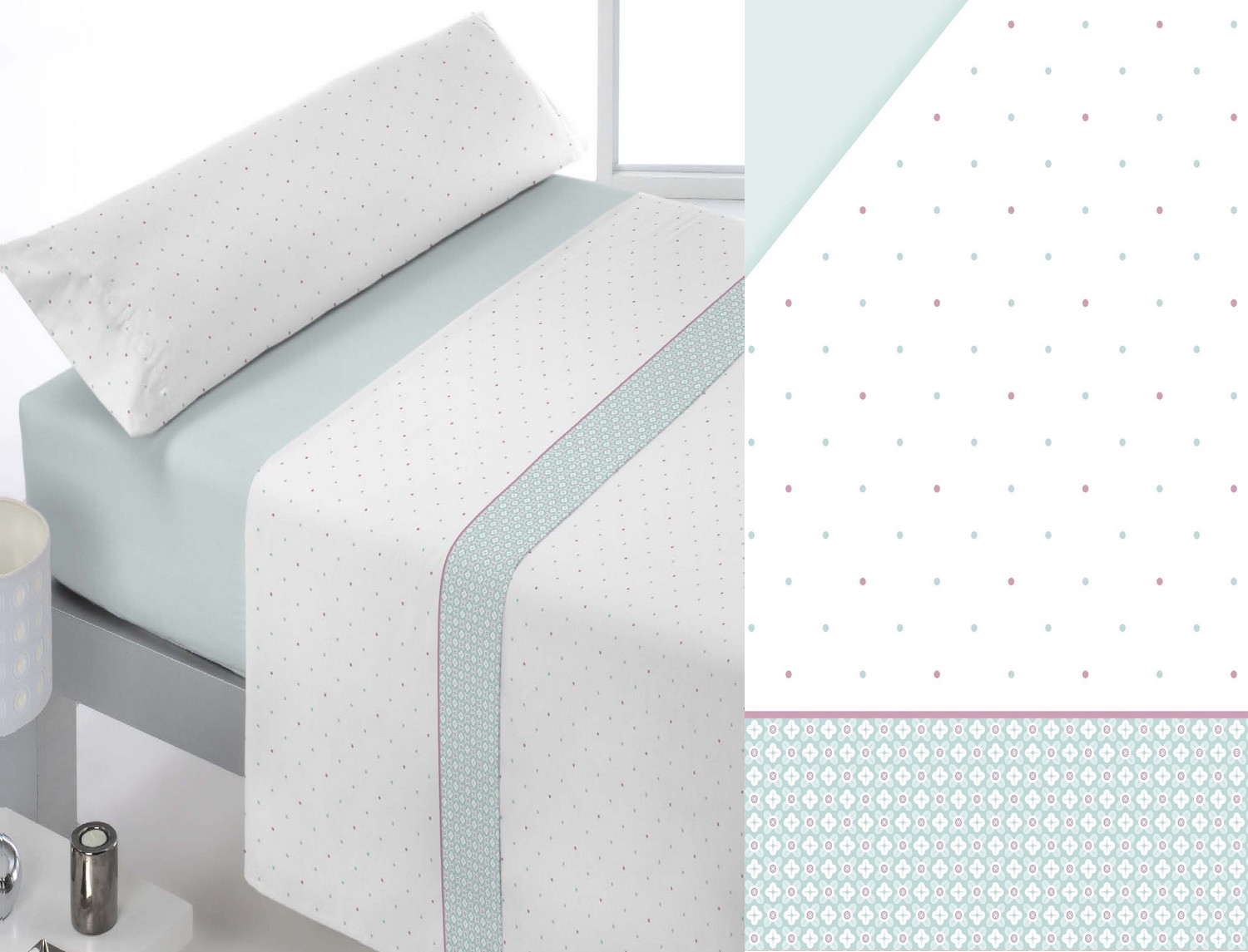 Reig Marti Juego de cama Passy color Verde Oferta últimas unidades