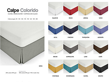 Cañete - Cubrecanapé Calpe colchón 190cm de largo y 3 volantes