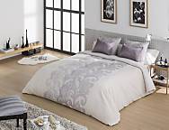 Funda nórdica Jacquard Daniela color Malva, Oro o Plata