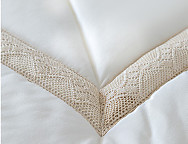 Edredón Jacquard set de 4 piezas bordado con puntillas Milán Medida Especial 2025