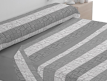 Trovador - Juego de cama de invierno Coralina Roma color Gris precio especial hasta final de stock