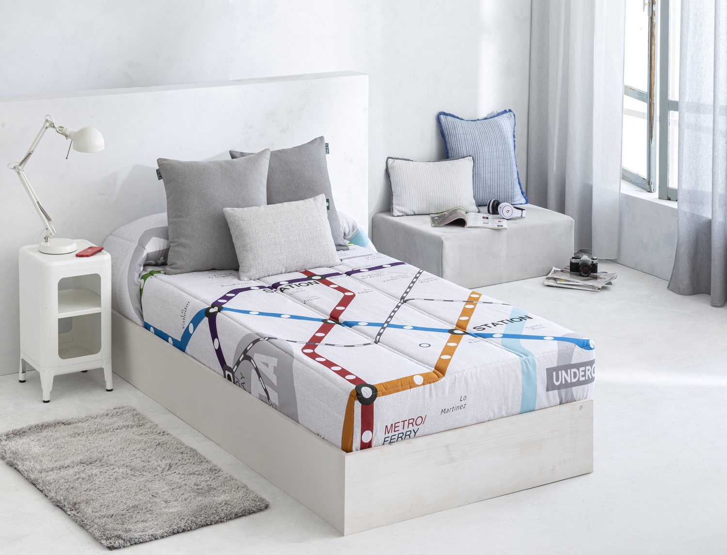 Confecciones Paula Edredón Ajustable 100% Algodón Metro