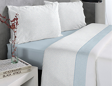 Reig Marti - Juego de cama Enne color Azul Oferta últimas unidades