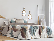 Edredón Sherpa de terciopelo Cuenca Multicolor