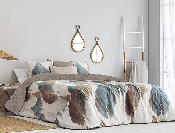 Confecciones Paula - Edredón Sherpa de terciopelo Cuenca Multicolor