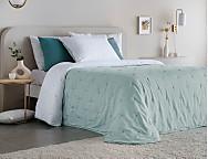 Edredón conforter reversible Polare con funda/s de cojín color Agua