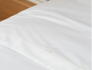 Encimera Estelia Combi 100% Algodón Telia Satén 600 Hilos color Blanco con bies hueso