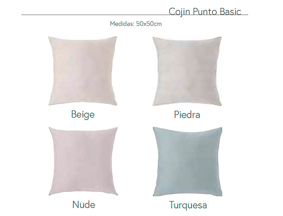 Confecciones Paula - Cojín 100% Algodón Punto Camiseta 2025