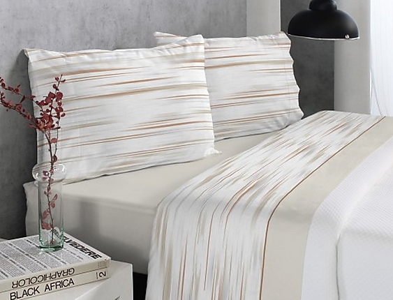 Reig Marti - Juego de cama Timber color Beige Oferta ultimas unidades