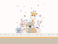 Funda nórdica 100% algodón Reversible Bunny JVR Multicolor