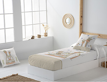 JVR - Edredón ajustable 100% algodón Joyful Multicolor