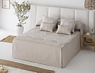 Colcha edredón Idalia color Beige, Gris o Turquesa