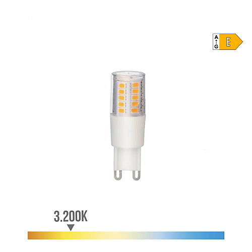 EDM - Bombilla g9 led 5.5w 650lm 3200k luz cálida base cerámica  1,8x5,4cm