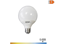 Bombilla globo led  95x141mm e27 10w 932lm 6400k luz fría