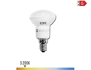 Bombilla reflectora led r50 e14 5w 400lm 3200k luz cálida  50x86mm