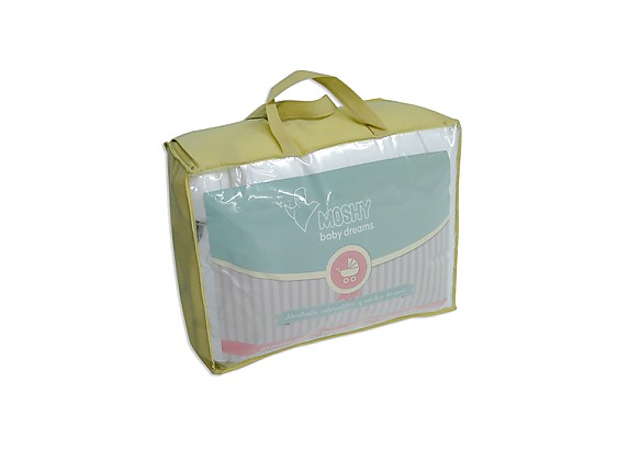 Moshy - Pack Baby Dream: almohada, relleno nórdico y cubrecolchón de cuna o maxicuna