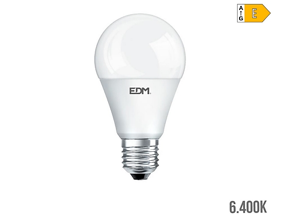 EDM - Bombilla standard led e27 17w 1900lm 6400k luz fría  6,5x12,5cm