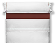 Juego de cama lisos Play Basic 50/50 blanco con vivo