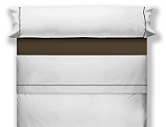 Juego de cama lisos Play Basic 50/50 blanco con vivo
