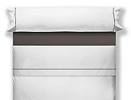 Juego de cama lisos Play Basic 50/50 blanco con vivo