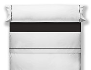 Juego de cama lisos Play Basic 50/50 blanco con vivo