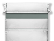Juego de cama lisos Play Basic 50/50 blanco con vivo