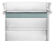 Juego de cama lisos Play Basic 50/50 blanco con vivo