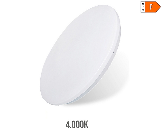 EDM - Aplique led circular de superficie 18 w 4000 k 1820 lm  32,5 x 6,2 cm