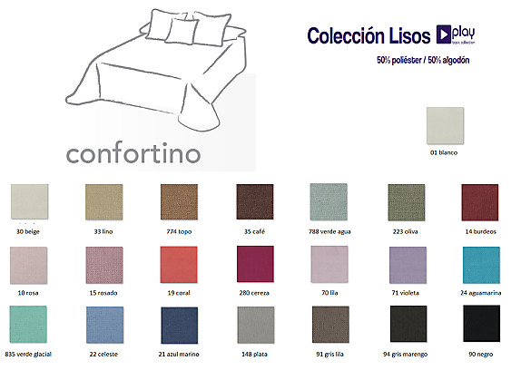 Cañete - Confortino lisos Play Basic 50/50