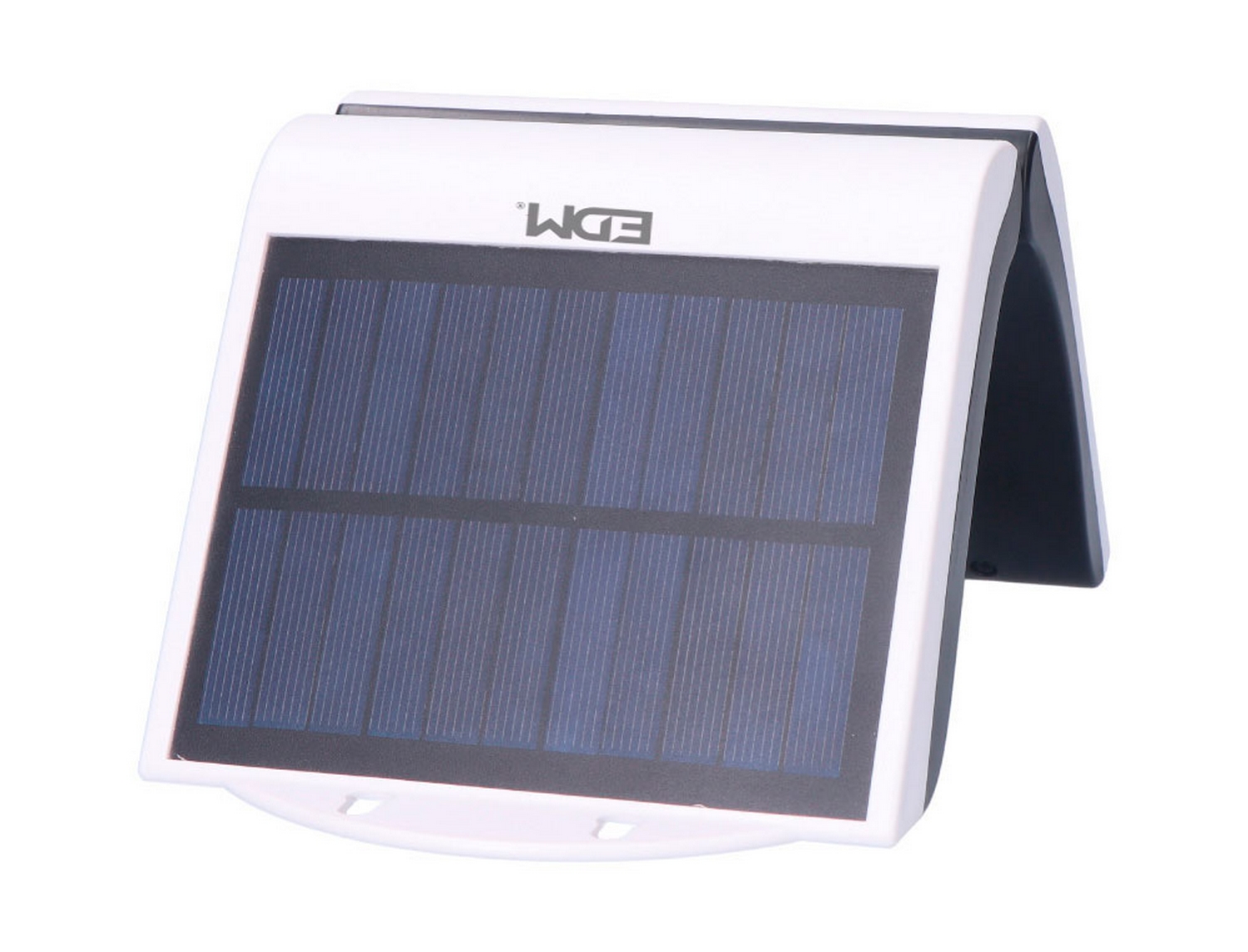 EDM Aplique solar 2w 220lm 6.500k con sensor color blanco