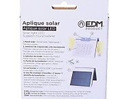Aplique solar 2w 220lm 6.500k con sensor color blanco