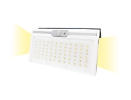 Aplique solar 6w 430lm 6.500k con sensor, color blanco