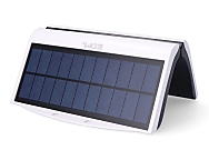 Aplique solar 6w 430lm 6.500k con sensor, color blanco
