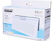 Aplique solar 6w 430lm 6.500k con sensor, color blanco