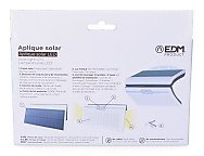 Aplique solar 6w 430lm 6.500k con sensor, color blanco