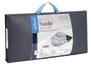 Velfont - Almohada Teide Ribete Velfont doble funda. Firmeza Media